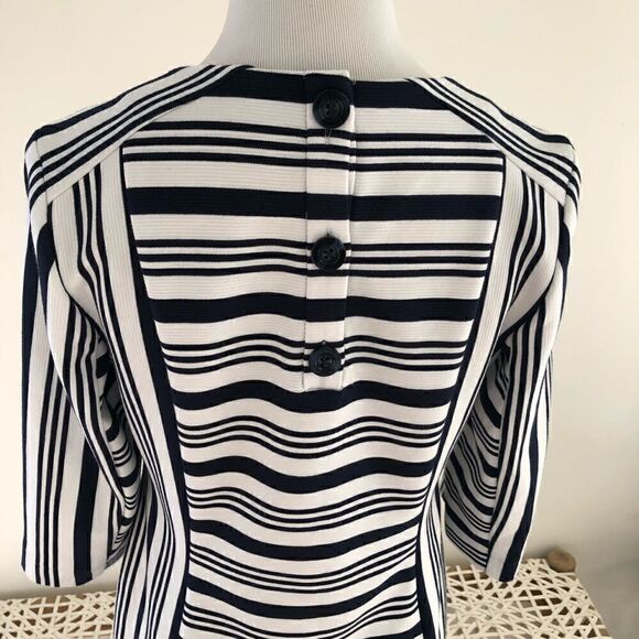 Banana Republic Navy and White Striped Dre… - Picture 5 of 5